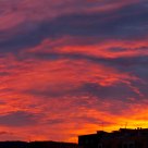 Panoramic of a sunset